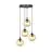 Emibig Pendant Cosmo Steel Black | Suitable for 4x E14 - Max 10W