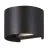 Eglo Wall Light Calpino 3 Aluminium Black Up & Down 2W 420lm - 830 Warm White | IP54