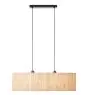 Brilliant Wimea Pendant Metal Black Beige | Suitable for 2x E27