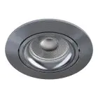 Noxion Recessed Spot Vision MR16 Tiltable Shiny Grey | 82mm - Cutout 69mm - IP20 - incl. GU10 Socket