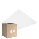 Multipack 4x Ledvance LED Panel Comfort Aluminium White 33W 4320lm - 865 Daylight | 62.5x62.5cm - UGR < 19