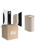 Multipack 6x D'Lite Wall Light Vossem Beige Up & Down | Suitable for 2x GU10 