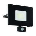 Eglo Wall Light Faedo 3 Aluminium Black 53W 5800lm - 850 Cool White | IP44 - Motion Sensor